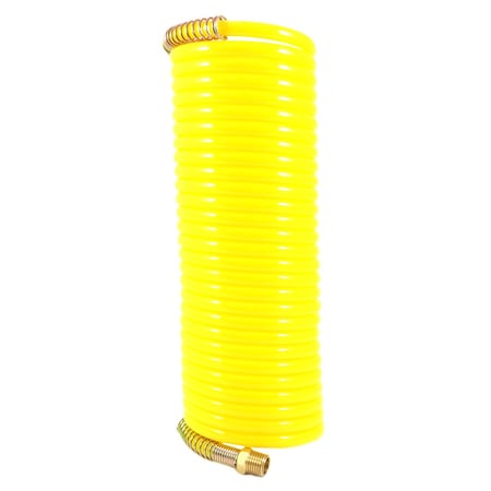 Forney Recoil Air Hose, Yellow, 1/4 in x 25ft 75418